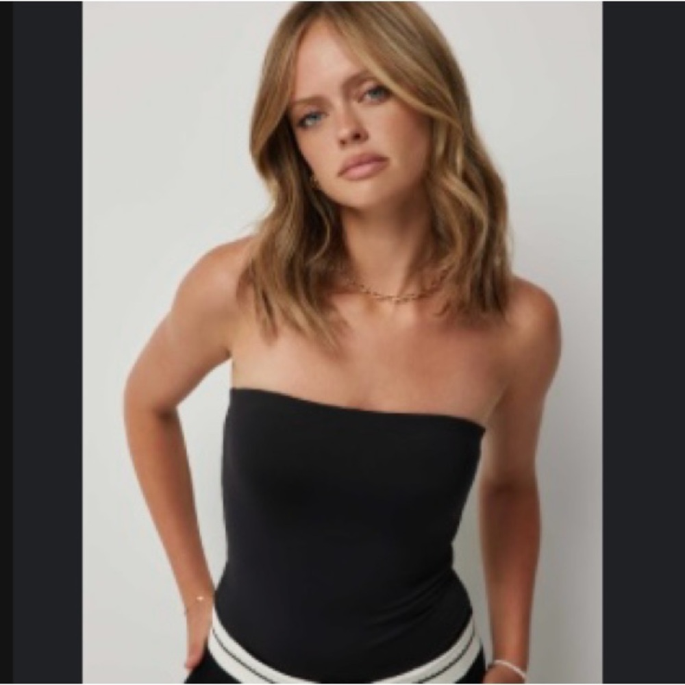 Ardene Bodysuit Strapless Black & White Set